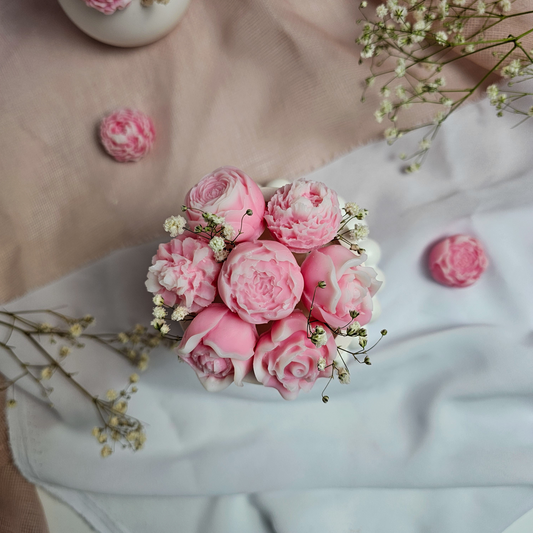 Buchet de primavara in bol ceramic