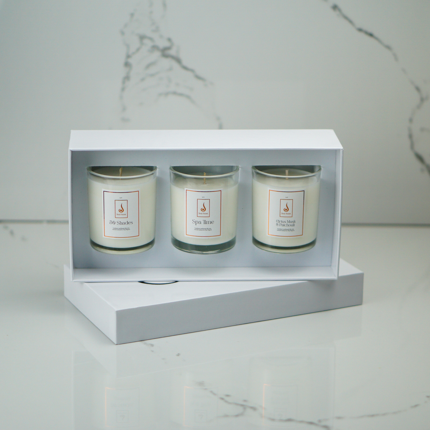 Set cu 3 lumanari parfumate